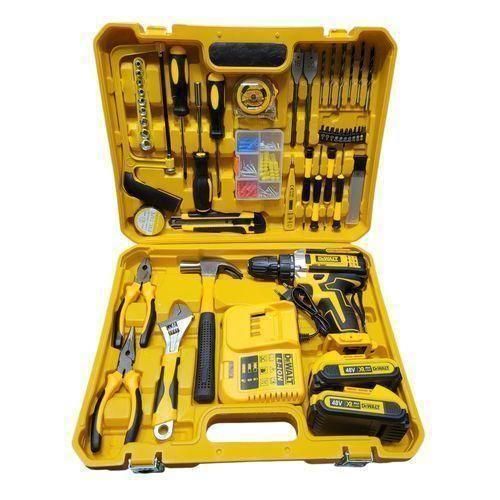 Dewalt 36V Cordless Electric Drill 47PC Tool Set 2 RECHAGABLE Batteries FOR DIY KIT